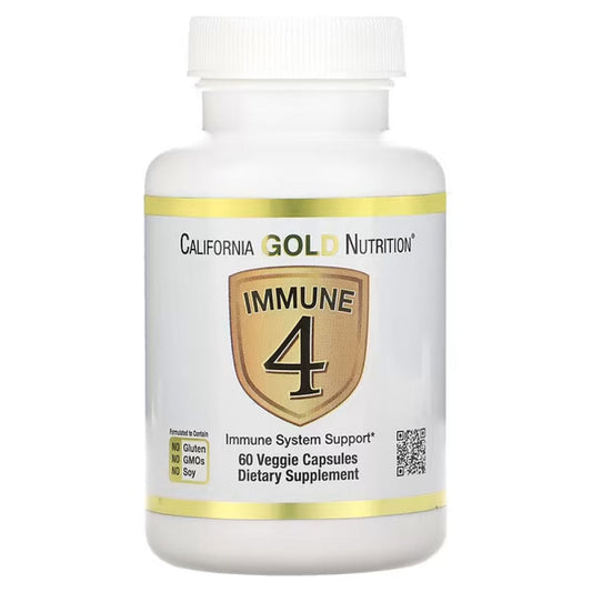 California Gold Nutrition, Immune 4, Immune System Support, 60 Veggie Capsules